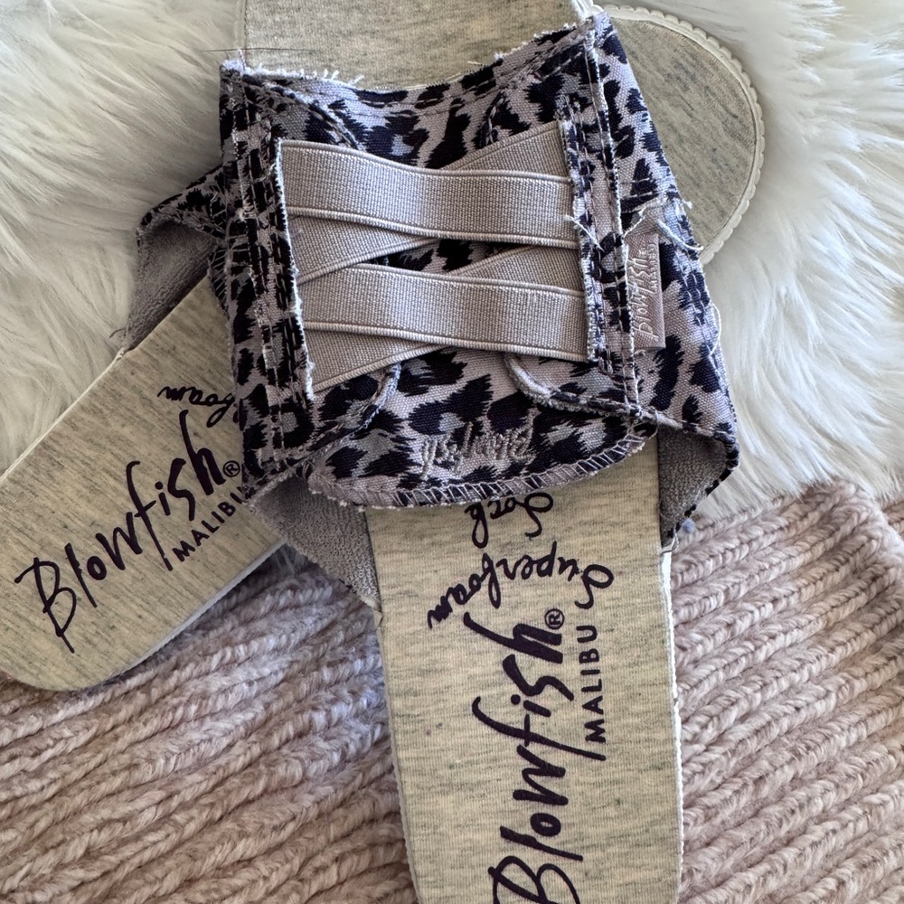 Blowfish Women's Leopard Slide Sandals